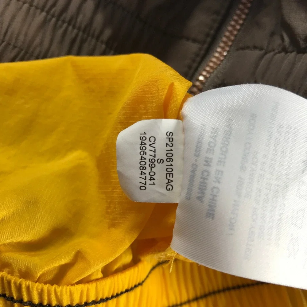 Jordan Flight Woven Jacket Brown Yellow Full Zip Windbreaker CV7799-041 Mens S